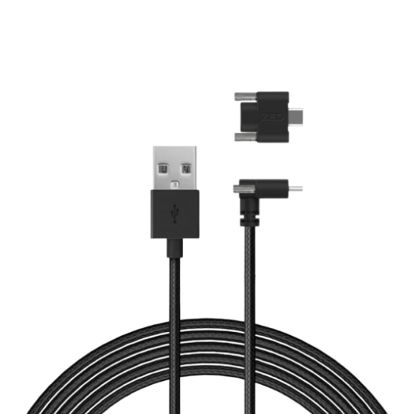 USB 3.0 Type-C 직각 이중 나사 잠금 케이블 thumbnail 4